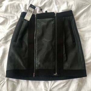 BCBG Leather skirt